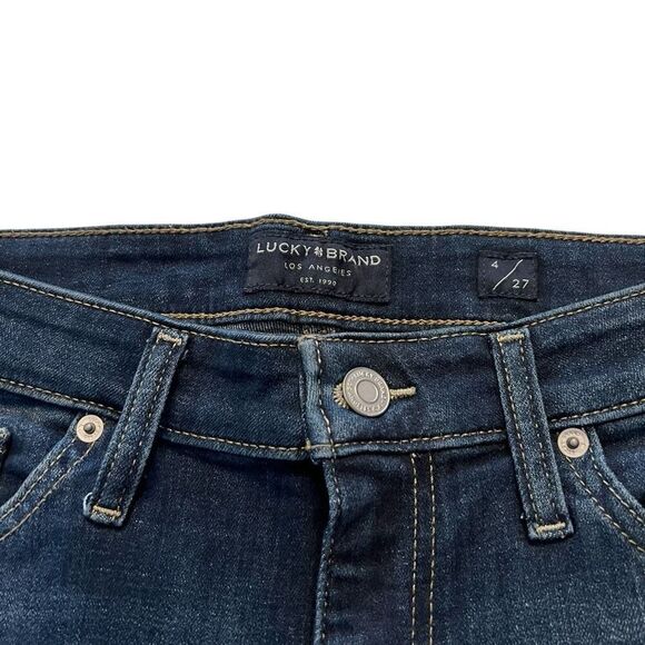 LUCKY BRAND The Bermuda Dark Wash Denim Short Size 4/27 - Picture 4 of 8
